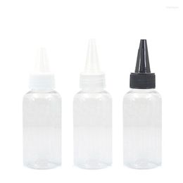 Storage Bottles 80ml Needle Tip Bottle Colourful Liquid Dispenser Empty Cosmetic Container Travel With Childproof Cap And Long 50pcs/lot