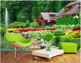 Wallpapers 3d Wallpaper Custom Mural Po Villa Back Garden Landscape Living Room Home Decor Wall Murals For Walls 3 D