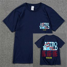 Men's T-shirts New Fashion Hip Hop T Shirt Men Women Jack Cactus ASTROWORLD Harajuku T-shirts YOU WERE HERE Letter Print Tees Tops L23 170