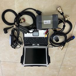 for Mercedes Diagnose Tool Mb Star C3 Sd Connect 3 with V2014.12 SSD Xentry in cf-19 Used Laptop Fully Kit