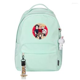 School Bags Kaguya-Sama: Love Is War Kawaii Women Backpack Pink Nylon Bookbag Shinomiya Kaguya Small Travel Bagpack Laptop