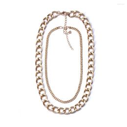 Chains Punk Vintage Multi-layer Chain Choker Necklace For Women Gold Color Fashion Statement Hip Hop Chunky Collar Necklaces Jewelry