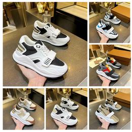 Plaid Casual Shoes Leather deerskin splintered Shoes Comfortable soft sneakers Running shoes men women Grid flat bottom splicing spring autumn size 35-45