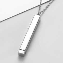 Pendant Necklaces Mirror Polished Stainless Steel Hidden Necklace For Valentine's Day Jewellery Gift