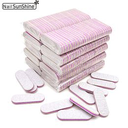 Nail Files 50100200 Pcs Strong Sandpaper Mini Professional UV Gel Polish Remover Manicure Grey Sanding 100180 DIY Tools 230214