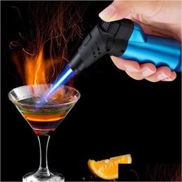 Smoking Pipes New Dual Mode Flame Windproof Lighter Stick Acupuncture Aromatherapy Cigarette Igniter Torch Butane Inflatable Gas Lig Dhduw