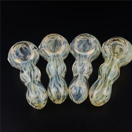 4inch Colorful Heavy Tobacco Pipe High Quality Hand-blown Herb Bowl Glass Hand Smoking Pipe