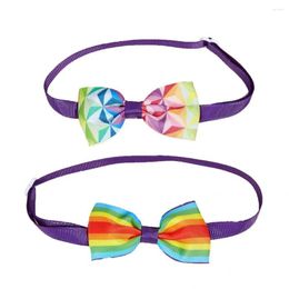 Dog Collars 2Pcs Lovely Puppy Neck Ties Lightweight Cute Bow Cat Tie For Party Pet Necklace