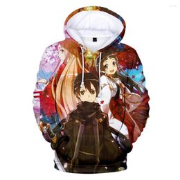 Men's Hoodies Warm Leuke Alicization Kids Sweatshirt Hoge Kwaliteit Harajuku Mannen Jongen Meisje 3D Hooded Creatieve Pers Game