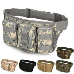 Outdoor Sports Bag Tactical Molle Pouch Camping Hiking Travel Shoulder Strap Sling Chest Bag Tactical army Hunting Waist Bags