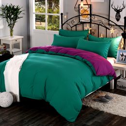 Bedding sets LAGMTA 1pc high quality solid color thickening encryption active dyed Double sided duvet cover custom size 230214