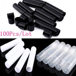 Perfume Bottle 100Pcs 5ml Lip Gloss Tubes Empty Cosmetic Organizer Lipstick Container Jars Balm Lip Gloss Tube for Travel Makeup Tools 230215