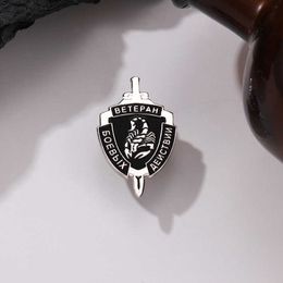 Punk black scorpion English brooch alloy brooch geometric shape clothing bag Jewellery pin badge