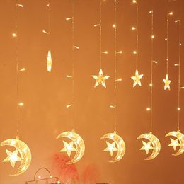 Strings String Lamps IP44 Waterproof DIY Moon Star Lights Wedding Christmas Decoration Lighting Tool Restaurant ElLED LED