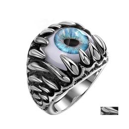 Band Rings Stainless Steel Gift For Titanium Fashion Jewellery Steampunk Mens Drop Delivery Dhvka