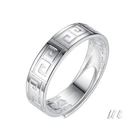 Band Rings Vintage Sier Unique Style Party Wedding For Women Ethnic Colour Love Engagement Ring Drop Delivery Jewellery Dh90N