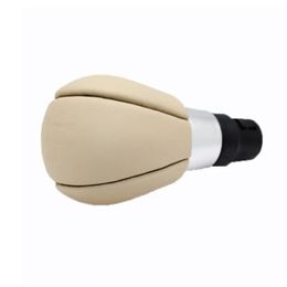 Pomello del cambio manuale in pelle beige per Volvo S60 V60 S80 V70 XC70 XC60 Leva del cambio Penna per pallamano