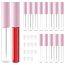 Storage Bottles 5pcs 10ml Lip Gloss Tub Empty Refillable Bottle Vials Container Beauty Tool Sample Plastic Lipstick Cosmetic