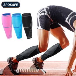 Protective Gear 2Pcs/Pair Professional Sports Knitting Calf Compression Sleeve Shin Guard Leg Sleeves Calf Support for Running Cycling Training 230215