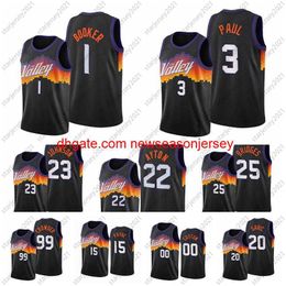 stitched embroidery Customise City Chris 3 Paul Devin 1 Booker Basketball Jerseys 25 Mikal Bridges Ayton Jae Crowder JaVale McGee Cameron Payne Edition Men New