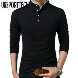 Men's Polos Men's Polos Brand Men Polo Shirt Mens Long Sleeve Solid Polo Shirts Camisa Polos Masculina Casual Cotton Plus Size M-4XL Tops 230215