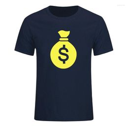 Men's T Shirts Funny Bag Of Money T-Shirts Men Harajuku Summer Fashion Printed Shirt Short Sleeve Tees Sweatshirts