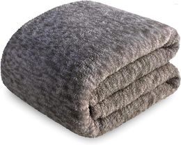 Blankets Super Soft Sherpa Blanket All Season Comfort Plush For Sofa Beds And Sofas 150x200 Cm Dark Grey