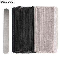 Nail Files 13516CM Replaceable Art 100180240 50Pcs Mini SelfAdhesive Sandpaper Pads Metal Handle Manicure Straight Sticks 230214