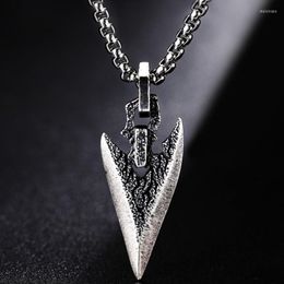 Chains Design Silver Necklace Men's Trend Retro Hip-hop Pendant Niche Boys Trendy Brand All-match Jewelry