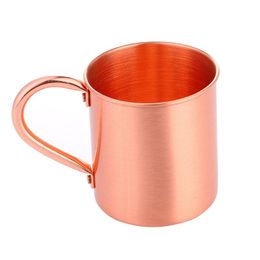 Mugs Pure Copper Moscow Mule Mug Solid Smooth Without Inside Liner For Cocktail Coffee Beer Milk WaterMugs