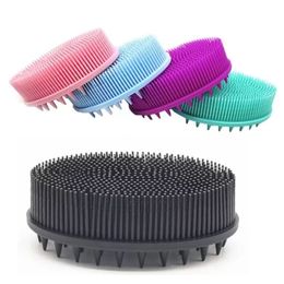 Silicone Body Brush Baby Shower Sponge Dry Massager Bath Towel for Body Bast Silicone Body Scrubber Back Scrubber New