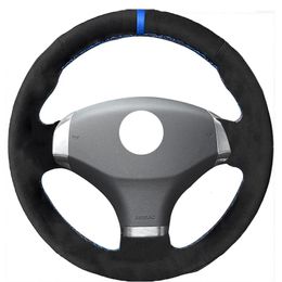 Steering Wheel Covers Alcantara Material Suede Leather Car Cover For 408