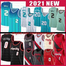 2022 LaMelo Ball Damian Lillard Basketball Jerseys Gordon Hayward th anniversary City Jersey Mens Shirts S-XXL