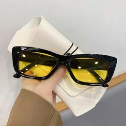 Sunglasses 2022 Fashion Cat Eye Shades for Women Korean Style Summer Vintage Sunglasses Trendy Outdoor Beach Protece Eyeglasses G230214