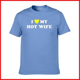 Men's T Shirts TARCHIA 2023 Cotton Casual Homme Summer I Love My Wife Men Brand Short Sleeve Boy Fashion T-shirt Tshirt Plus Tops Tees