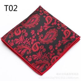 10 Pieces Lot Large 32 CM Handkerchief Man Paisley Flower Dot Pocket Square Men Paisley Casual Hankies For men's Suit Weddin311P