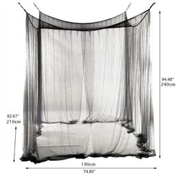 Mosquito Net Mosquito Net Canopy 4Corner Post Student Canopy Bed Size 190 x 210 x 240cm Drop 230214