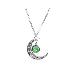 Pendant Necklaces Star Moon Retro Mticolor Necklace 6 Colour Selection Drop Delivery Jewellery Pendants Dhm8S