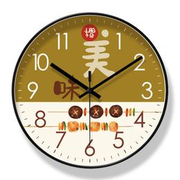 Wall Clocks Silent Wood Creative Clock Modern Design Fashion Personality Home Decoration Quartz Saat Reloj De Pared Horlose DD60WC