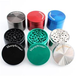 Smoking Pipes Sharpstone Herb 4 Part Zinc Alloy Grinder 40Mm/50Mm/55Mm/6M Spice Cracker Tobacco Metal For Accessories Drop Delivery Dhxzy
