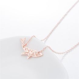 Chains Colour Delicate Beauty Brief Small Fish Chians Necklaces Materials Is Stainless Steel 316 No Easy Fade Anti-allergy