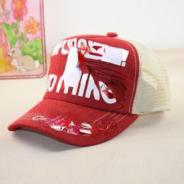 Street Hip Hop Mesh Cap Summer Breathable Sun Protection Peaked hat Big Head Circumference Linen Baseball Caps Tide Europe and America