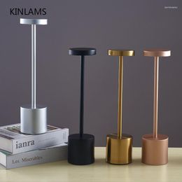 Table Lamps Modern Art Touch Lamp Metal Decorative Household Light Dining Desk Atmosphere Nightlight Charging Fund