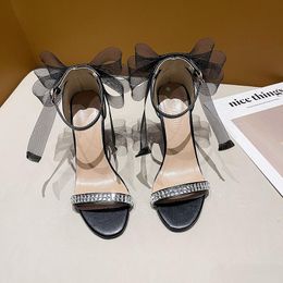 Sandals Women Summer Fashion Women's 2023 Round Head Comfortable Open Toe Rhinestone Casual Shoes High Heel