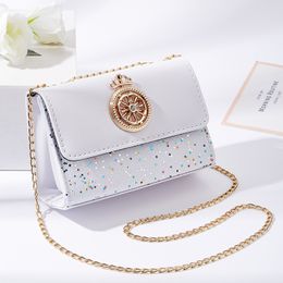 HBP women's bag fashion Cross-body bag metal logo design outdoor chain bag