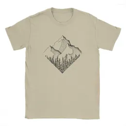 Men's T Shirts the Diamond Range Men Shirt Outdoors Mountains Hiking T-shirt National Parks Cotton Male Tshirt Basic Tees Plus Size Clothes