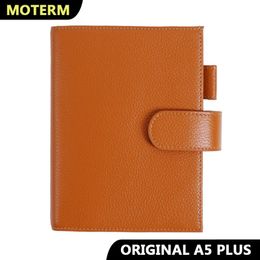 Notepads Moterm Original Series A5 Plus Cover For Hobonichi Cousin Notebook Genuine Pebbled Grain Leather Planner Organizer Agenda