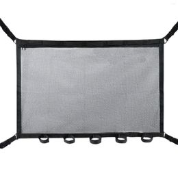 Car Organizer Portable Ceiling Storage Net Rod Holder Adjustable Double Layer Mesh Roof For Truck Travel Tent Blanket Toys