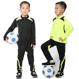Outdoor T-Shirts Boys Football Jersey Tracksuit Child Soccer Sports Uniforms Kids winter Sportswear Kits Children's football suit 230215