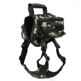 Dog Car Seat Covers Tactical Backpack Large Capcity Saddle Bag Millitary Pet Harness Carrier For Dogs Trainning Hiking Travellig Outdoor